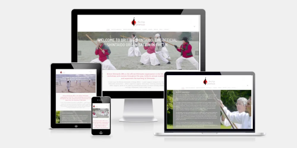 British Shintaido website by Maroon Balloon