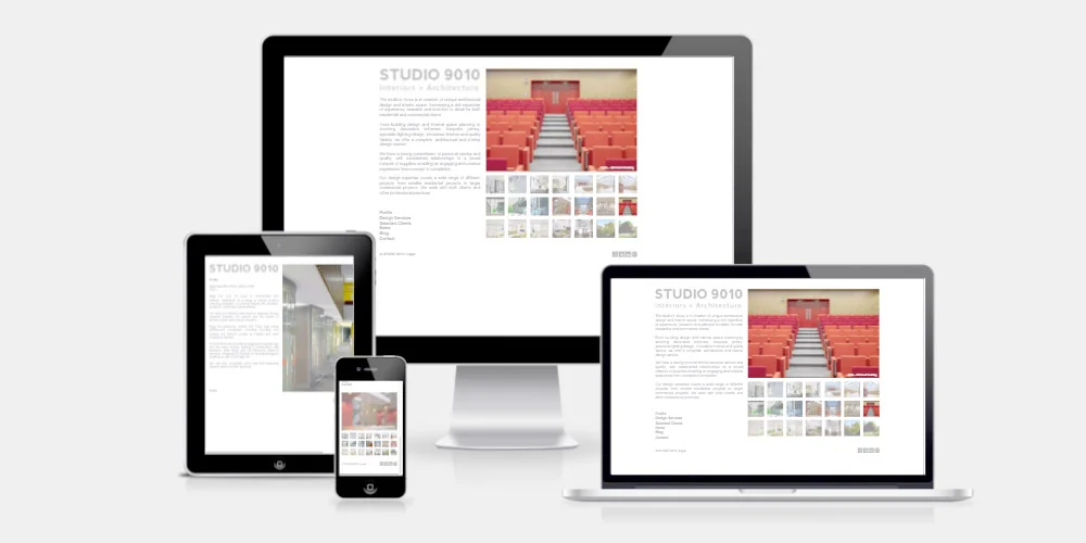 Studio 9010 website by Maroon Balloon