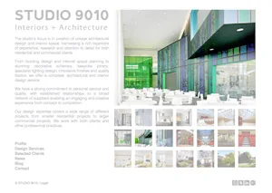 Studio 9010 website homepage by Maroon Balloon