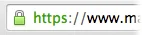 SSL security padlock on Chrome