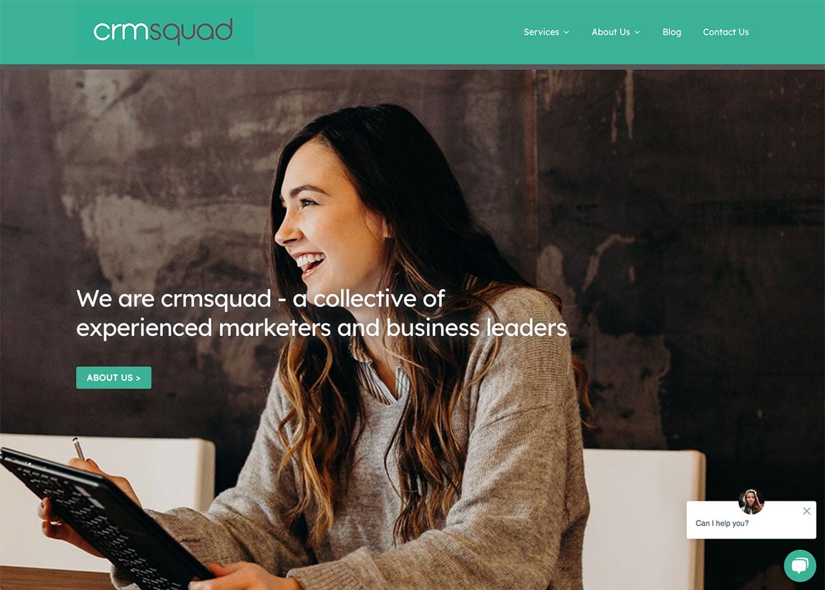 crmsquad: website design example