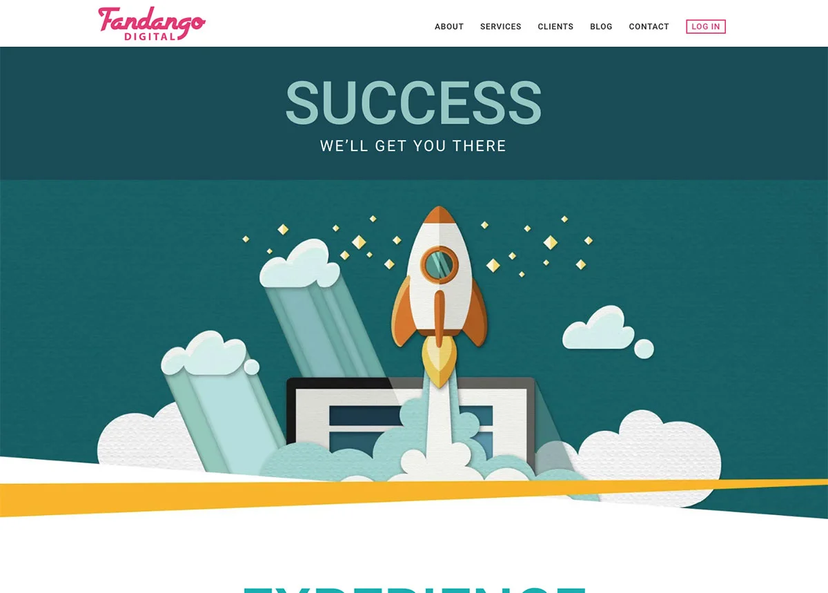 Fandango Digital: website design example