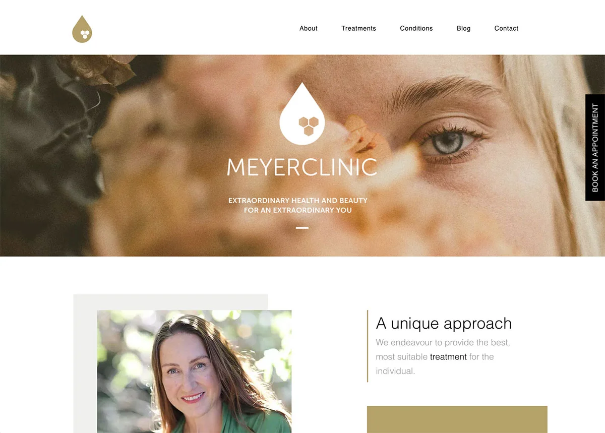 Meyer Clinic: website design example